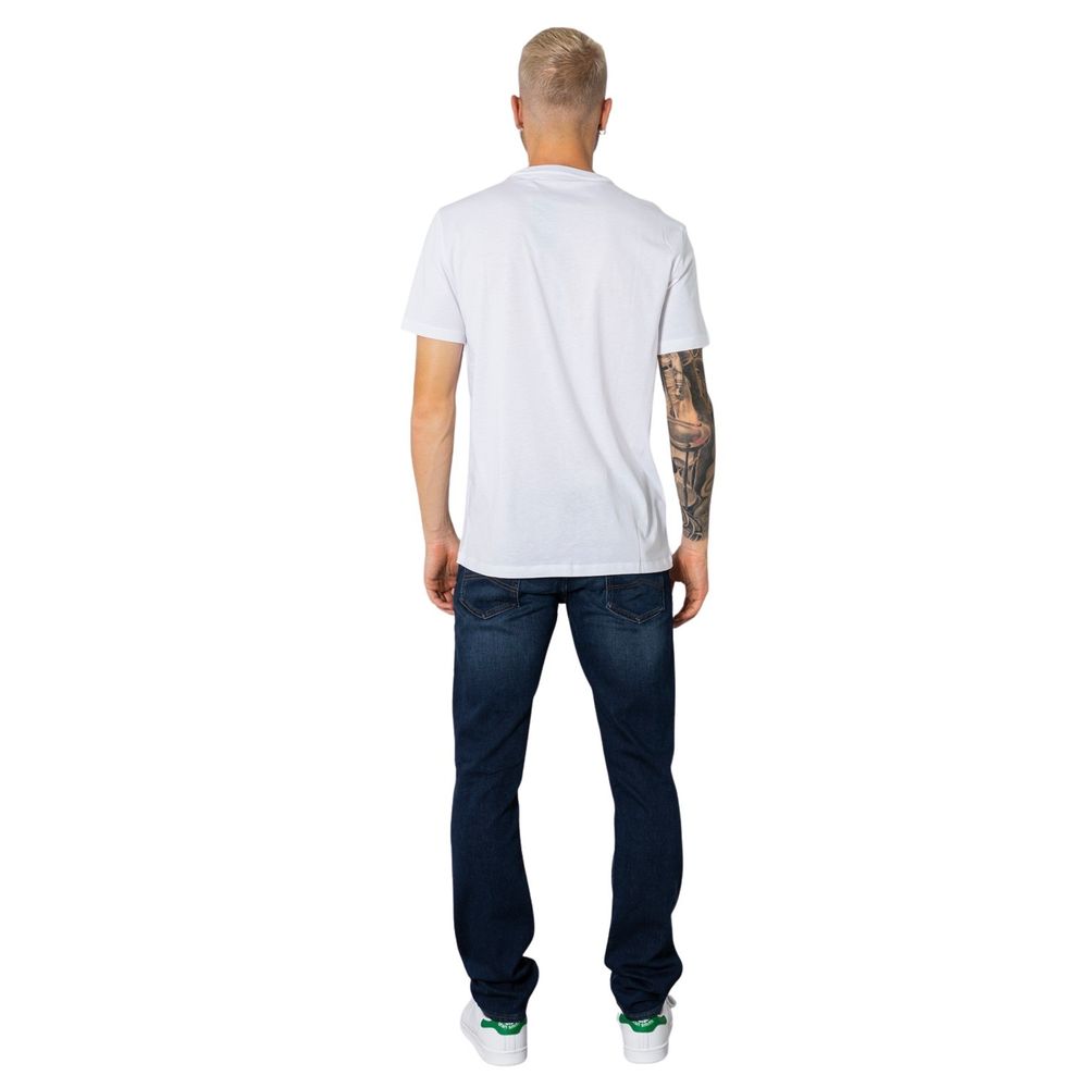 Armani Exchange Weißes Baumwoll-T-Shirt