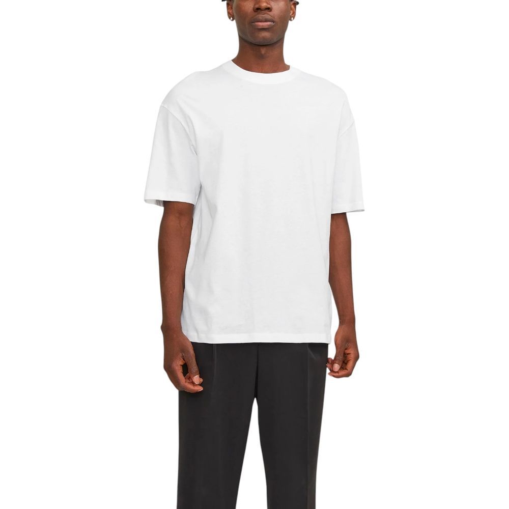 Jack Jones Weißes Baumwoll-T-Shirt