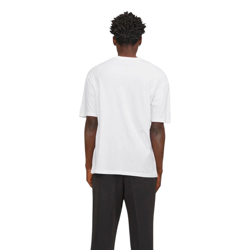 Jack Jones Weißes Baumwoll-T-Shirt