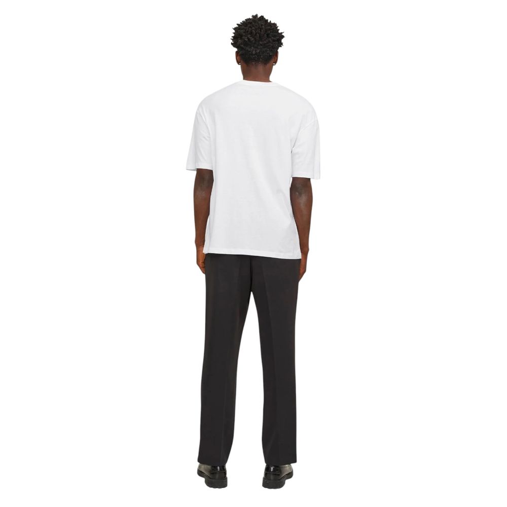 Jack Jones Weißes Baumwoll-T-Shirt