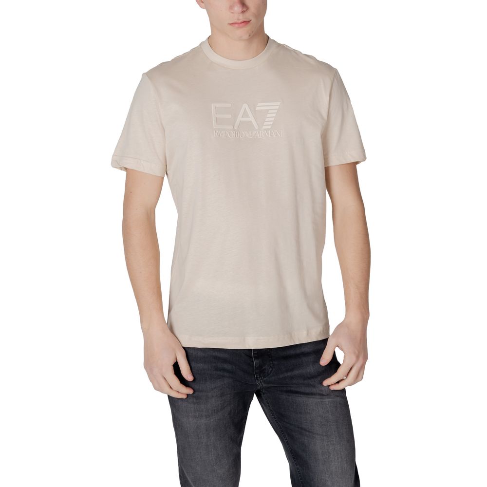 EA7 Emporio Armani Weißes Baumwoll-Poloshirt