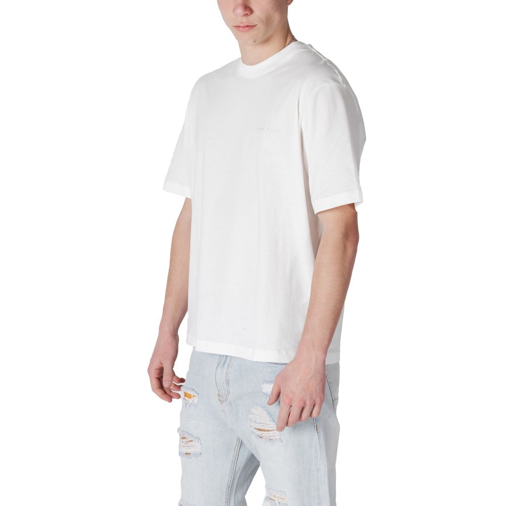 Armani Exchange Weißes Baumwoll-T-Shirt