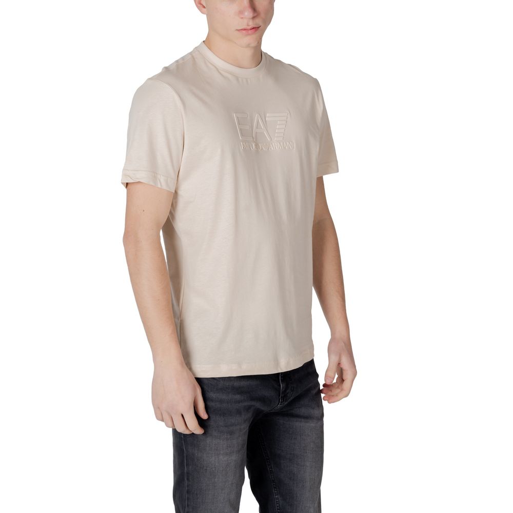EA7 Emporio Armani Weißes Baumwoll-Poloshirt