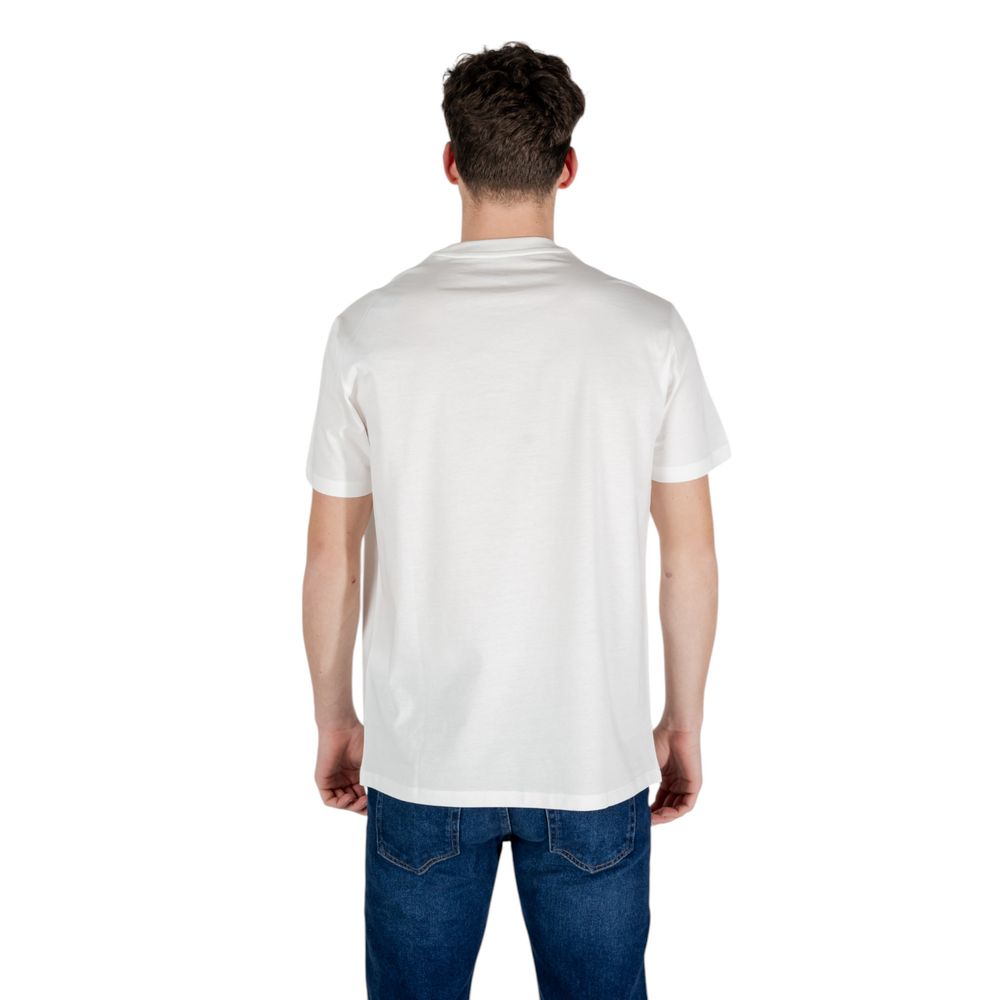 Armani Exchange Weißes Baumwoll-T-Shirt
