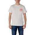 Replay Baumwoll-T-Shirt in Creme