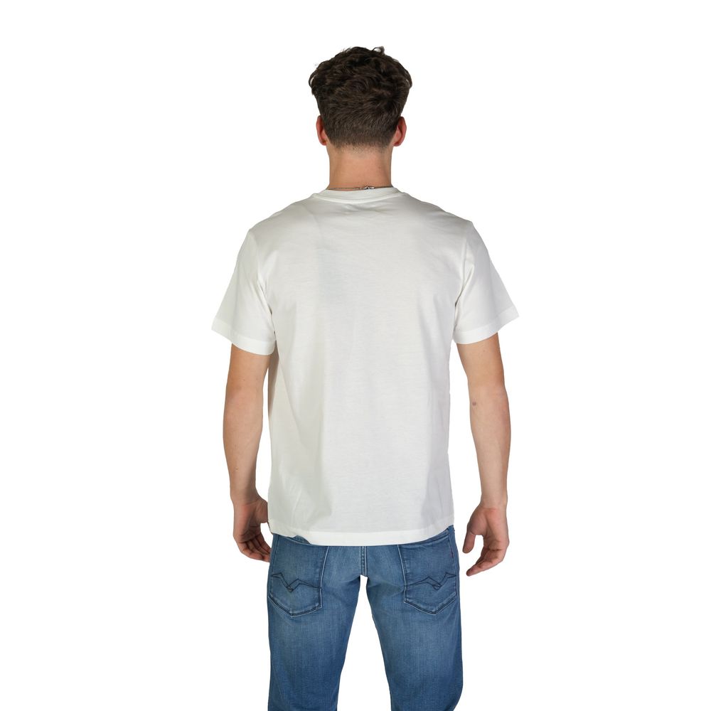 Replay Weißes Baumwoll-T-Shirt