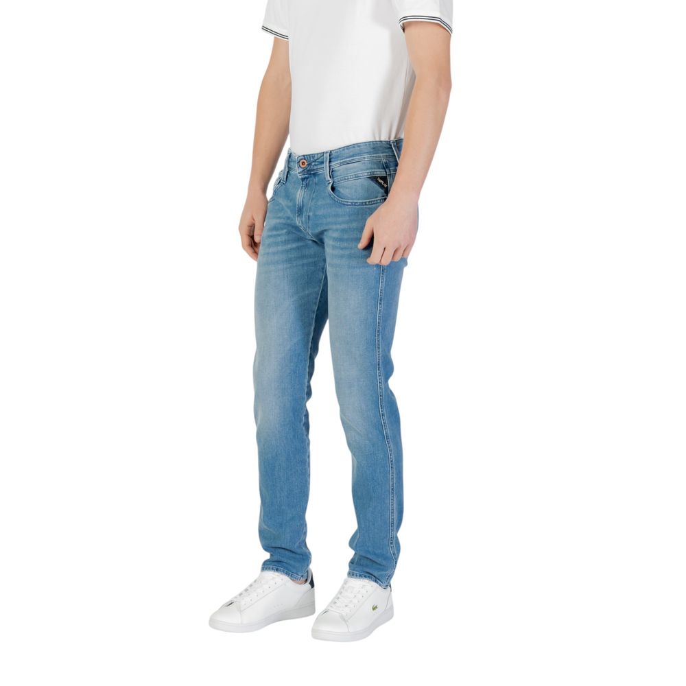 Replay Slim Fit Cotton Jeans in Blue