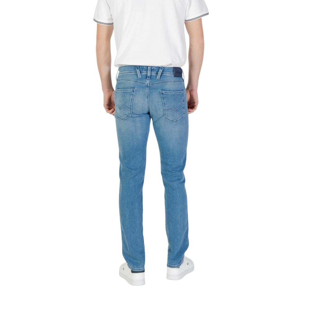 Replay Slim Fit Cotton Jeans in Blue