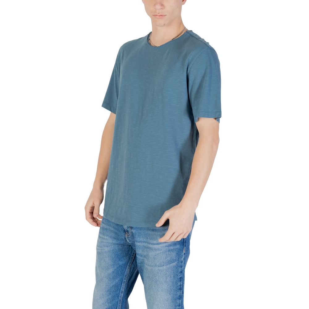 Jack Jones Blaues Baumwoll-T-Shirt