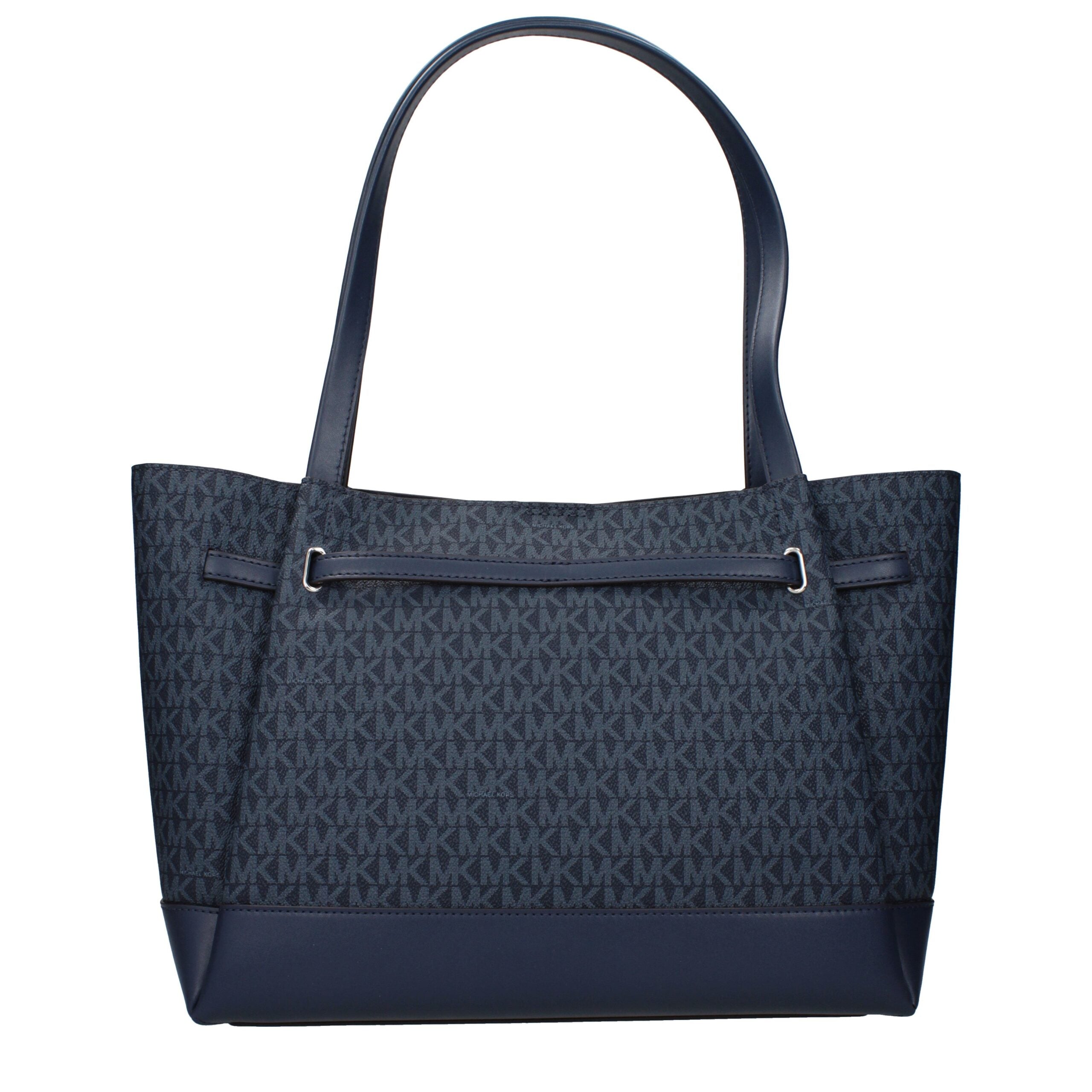 Michael Kors Blaue Stoff-Umhängetasche