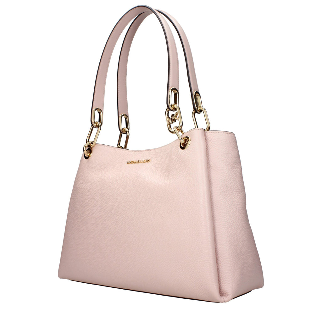 Michael Kors Schultertasche aus pinkfarbenem Leder