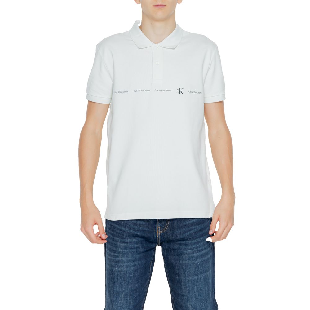 Calvin Klein Jeans Cotton Polo Shirt in Green