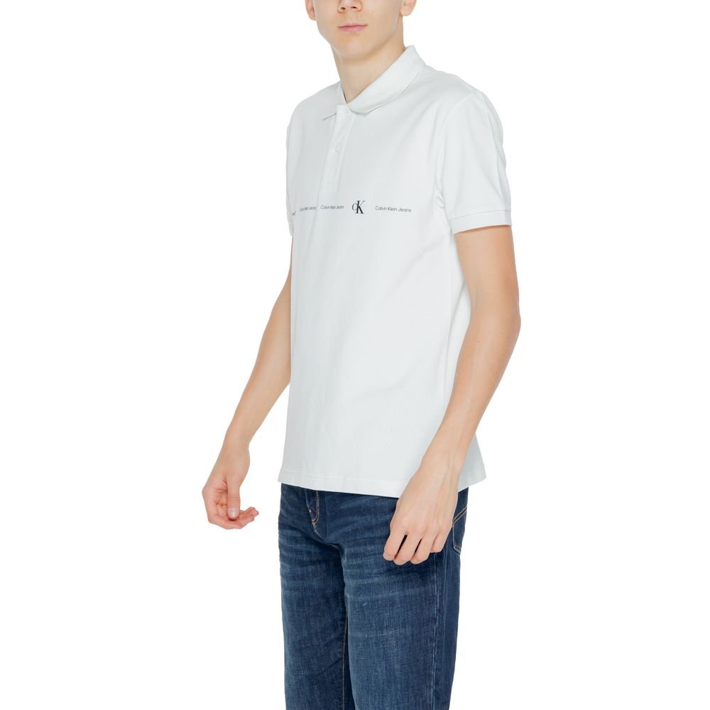 Calvin Klein Jeans Cotton Polo Shirt in Green