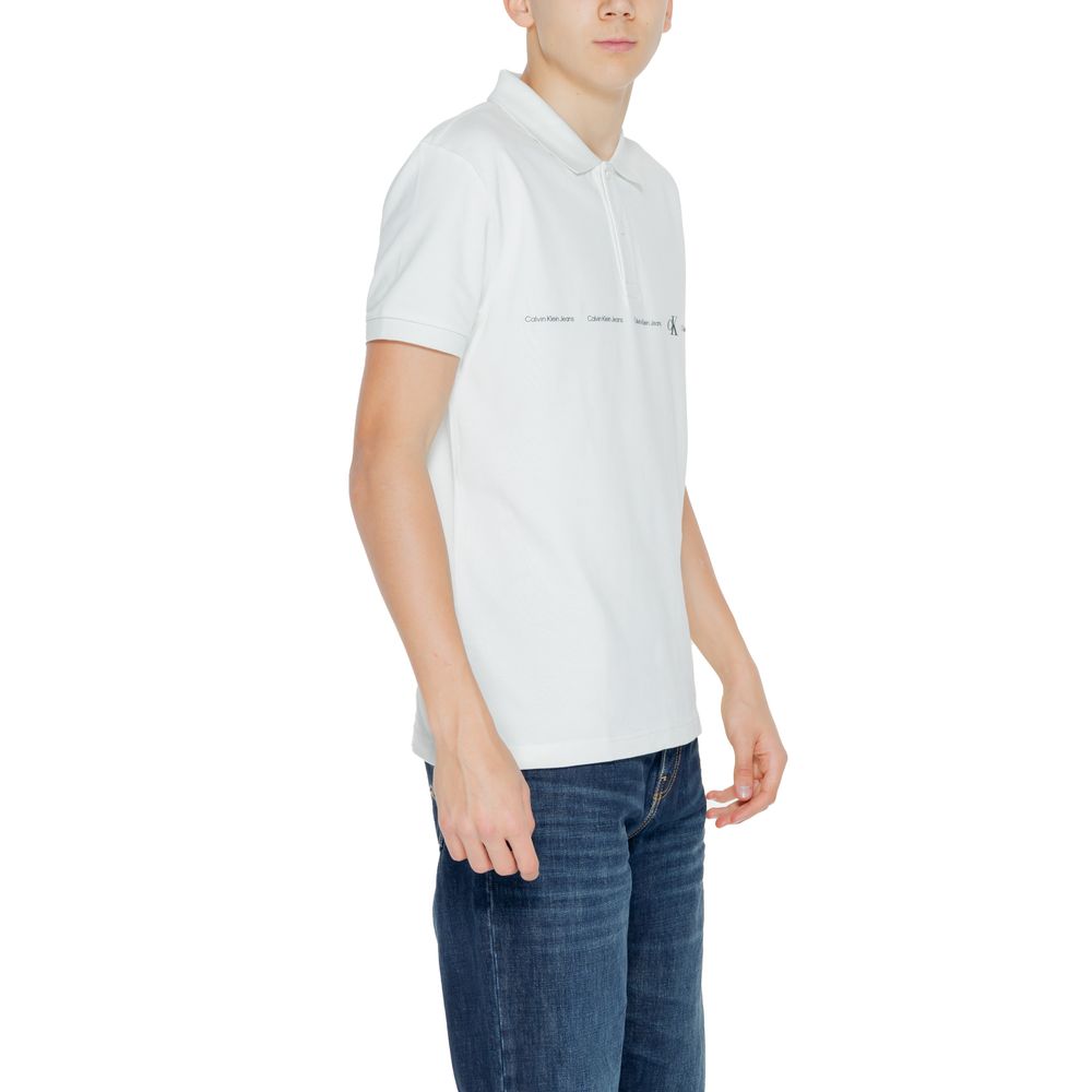 Calvin Klein Jeans Cotton Polo Shirt in Green