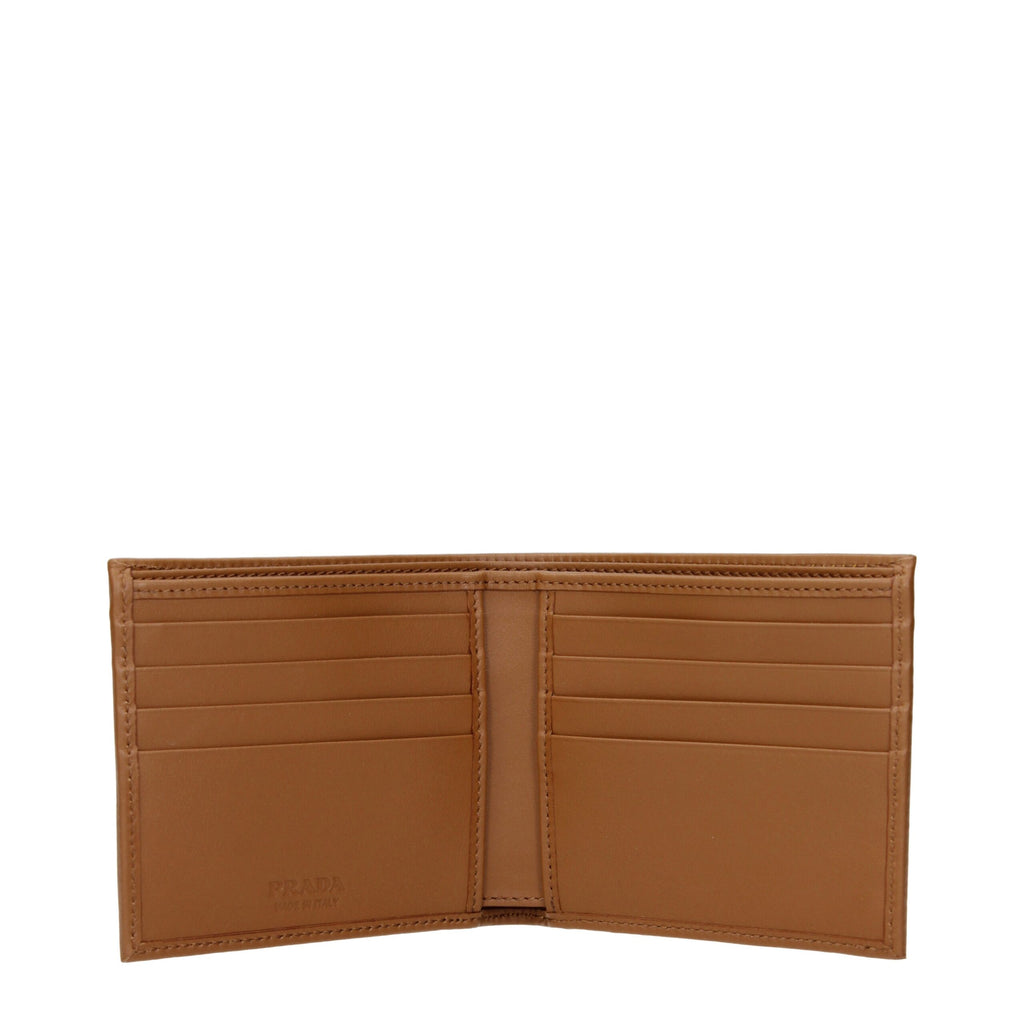 Prada Braune Stoffgeldbörse