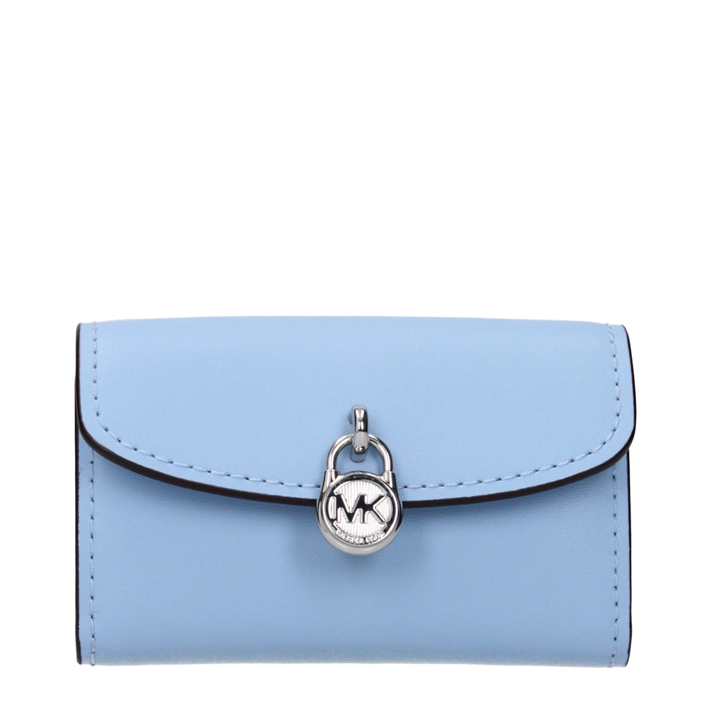 Michael Kors Hellblaues Lederportemonnaie
