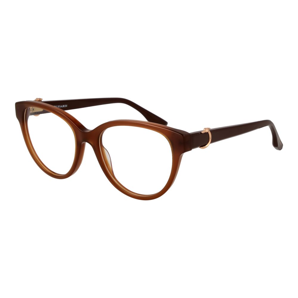 Trussardi Braune Brille aus Acetat (Gestell)