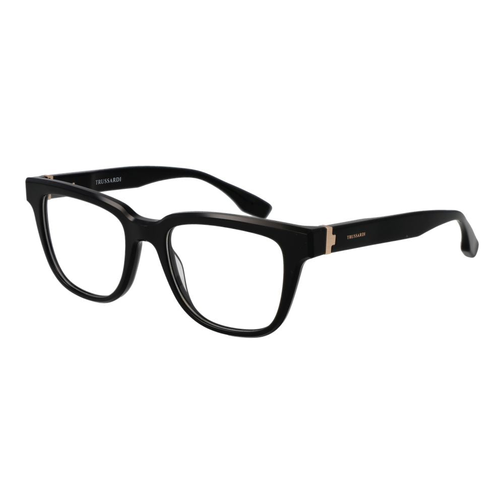 Trussardi Black Acetate Eyeglass Frames
