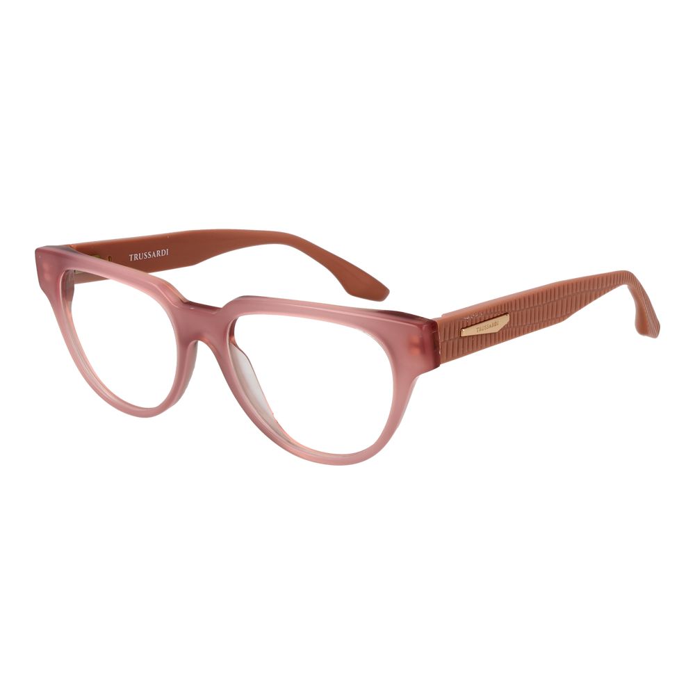 Trussardi Brille aus rosa Acetat (Gestell)
