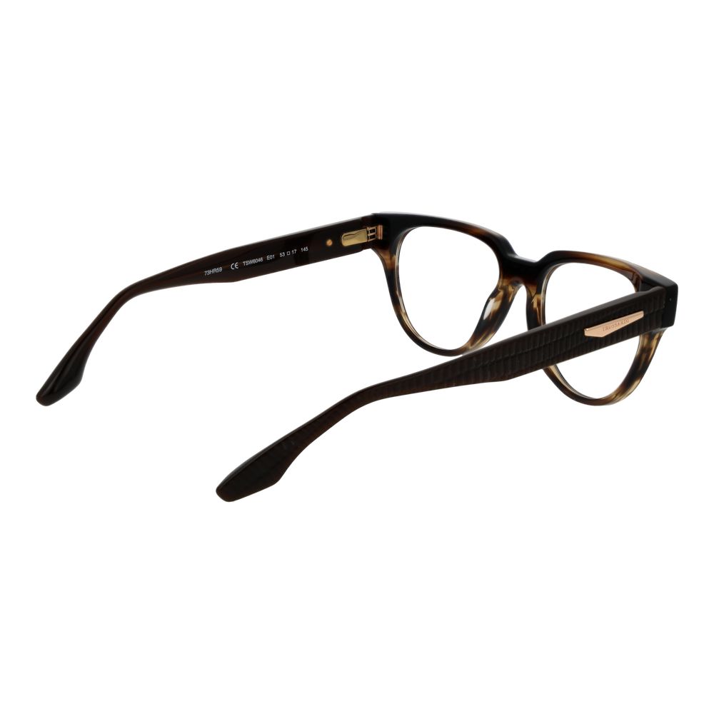 Trussardi Braune Brille aus Acetat (Gestell)