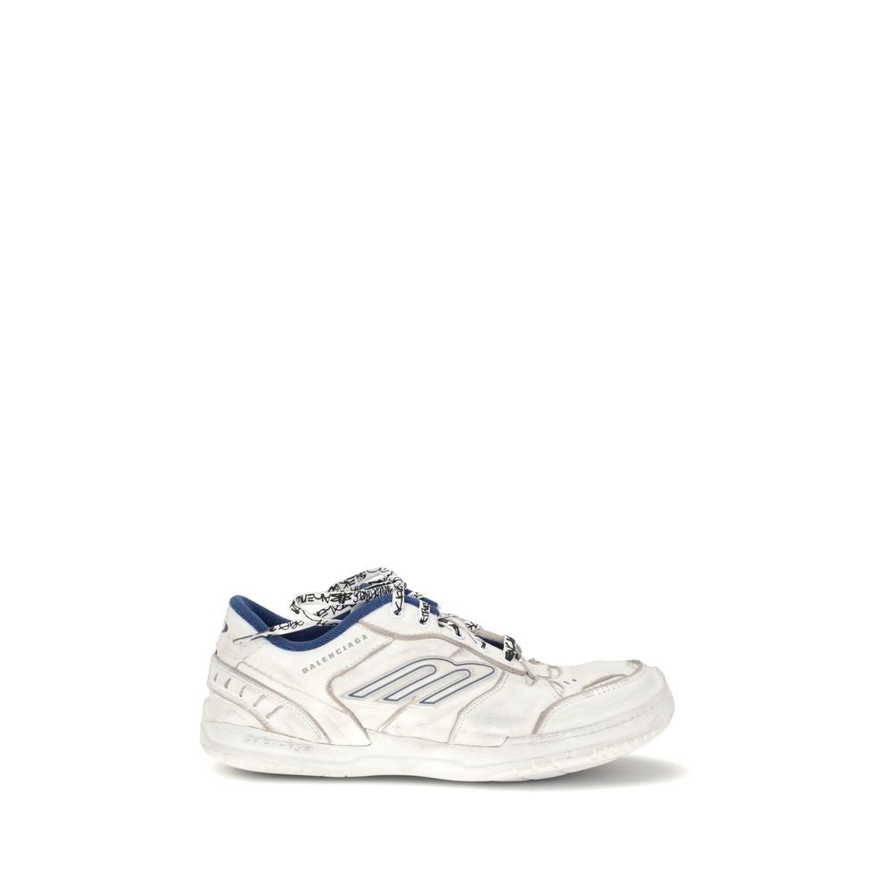Balenciaga Graue Leder-Sneaker im Athletic-Look