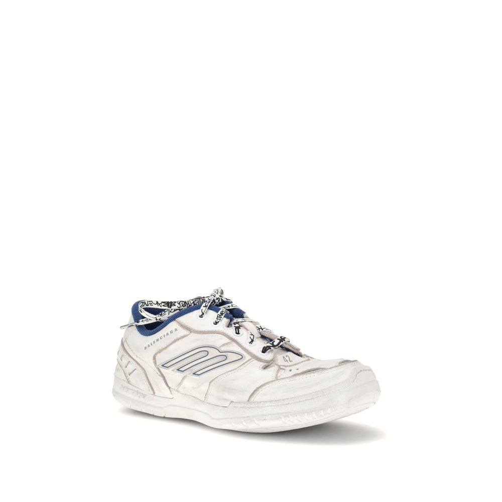 Balenciaga Graue Leder-Sneaker im Athletic-Look