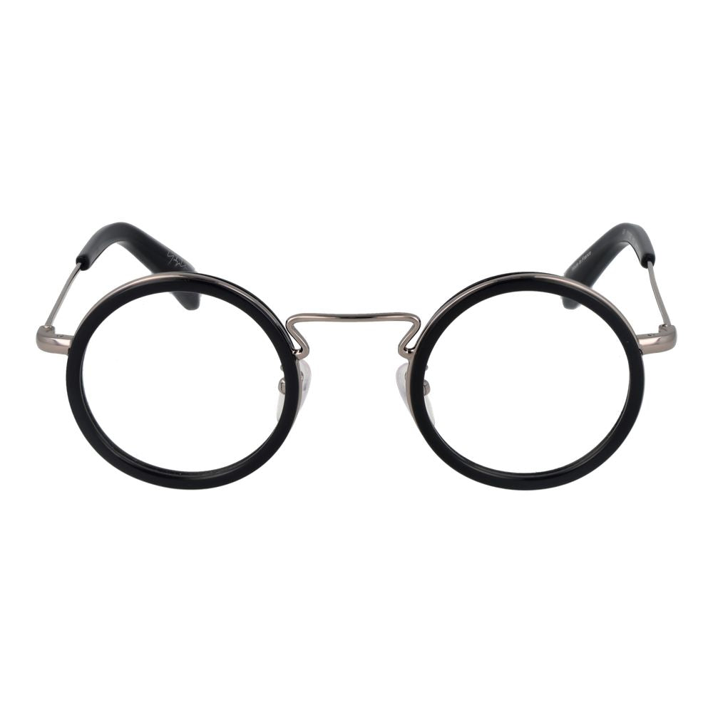Yohji Yamamoto Brille aus schwarzem Metall & Kunststoff (Gestell)