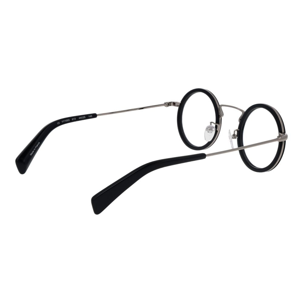 Yohji Yamamoto Brille aus schwarzem Metall & Kunststoff (Gestell)