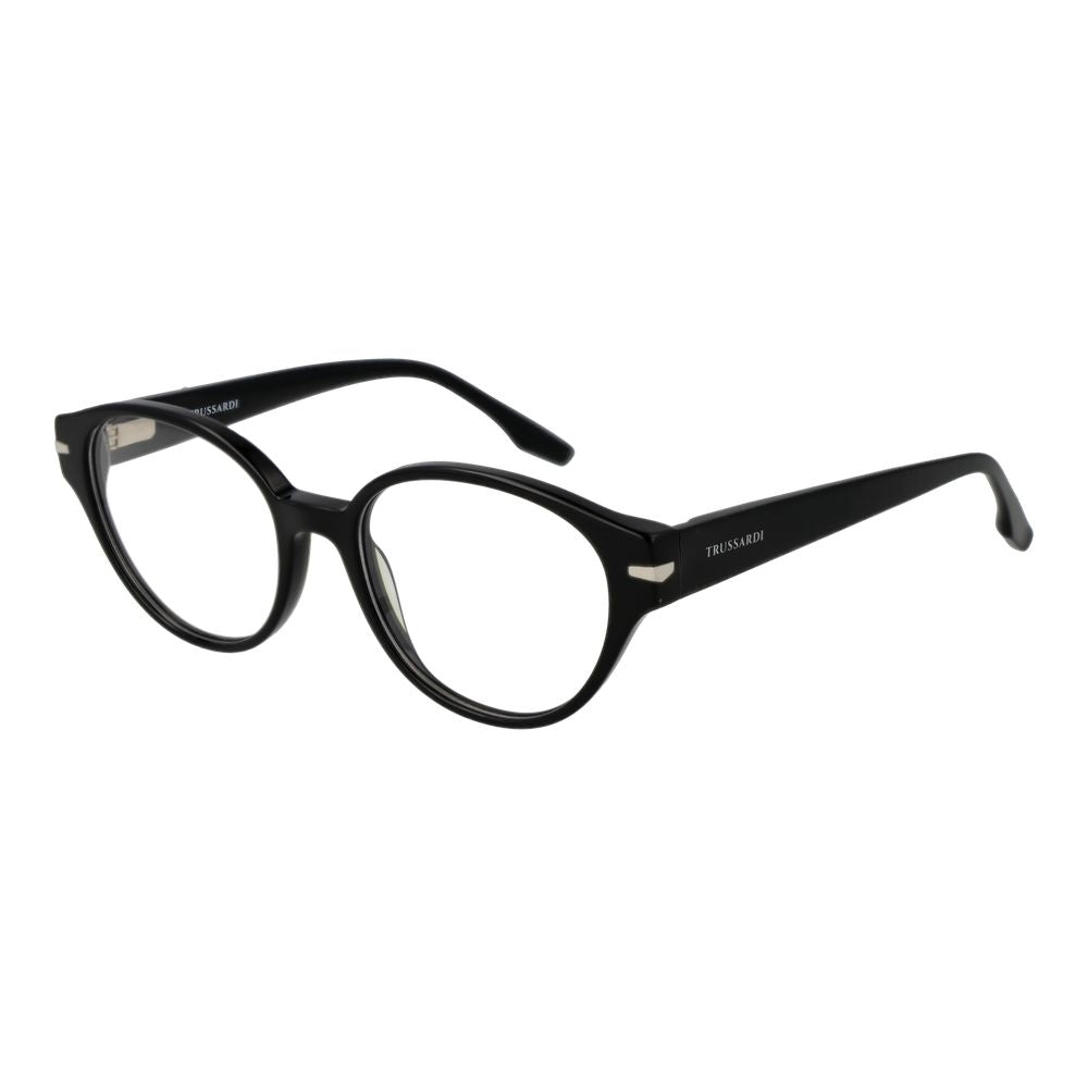 Trussardi Black Acetate Eyeglass Frames