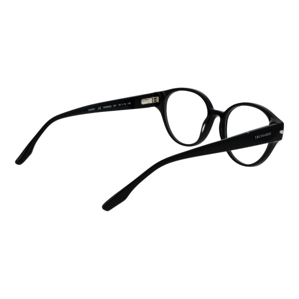 Trussardi Black Acetate Eyeglass Frames