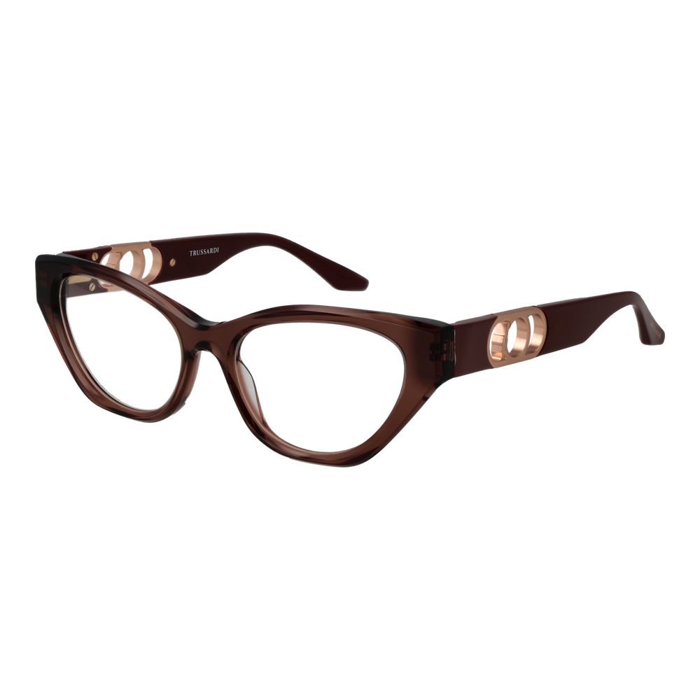 Trussardi Braune Brille aus Acetat (Gestell)
