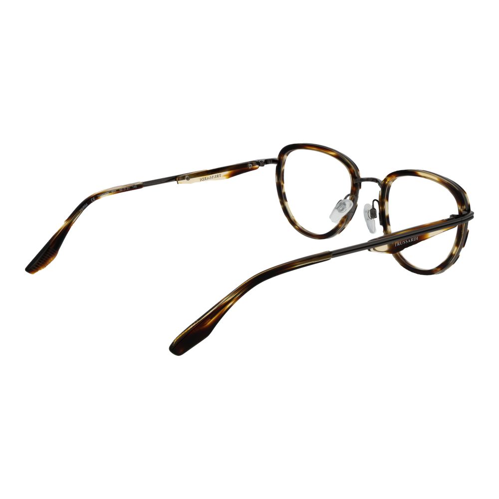 Trussardi Eyeglass Frame in Brown Metal and Plastic