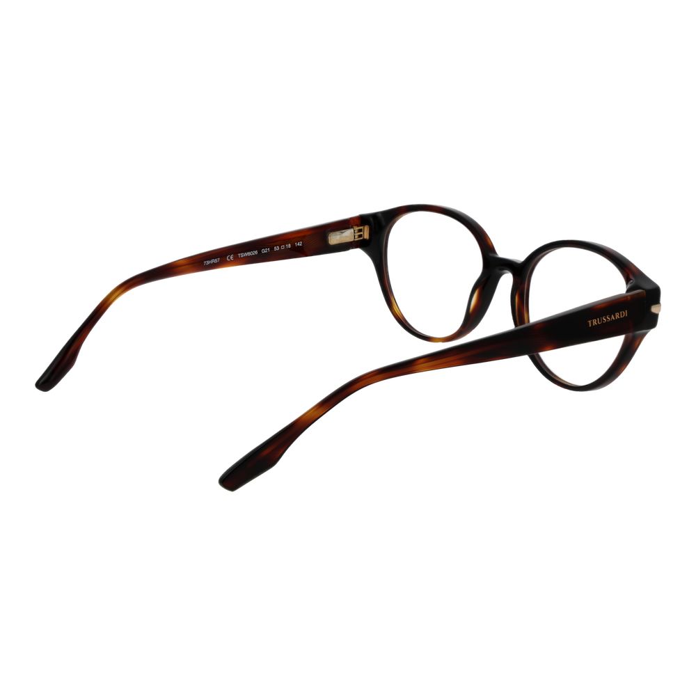 Trussardi Braune Brille aus Acetat (Gestell)