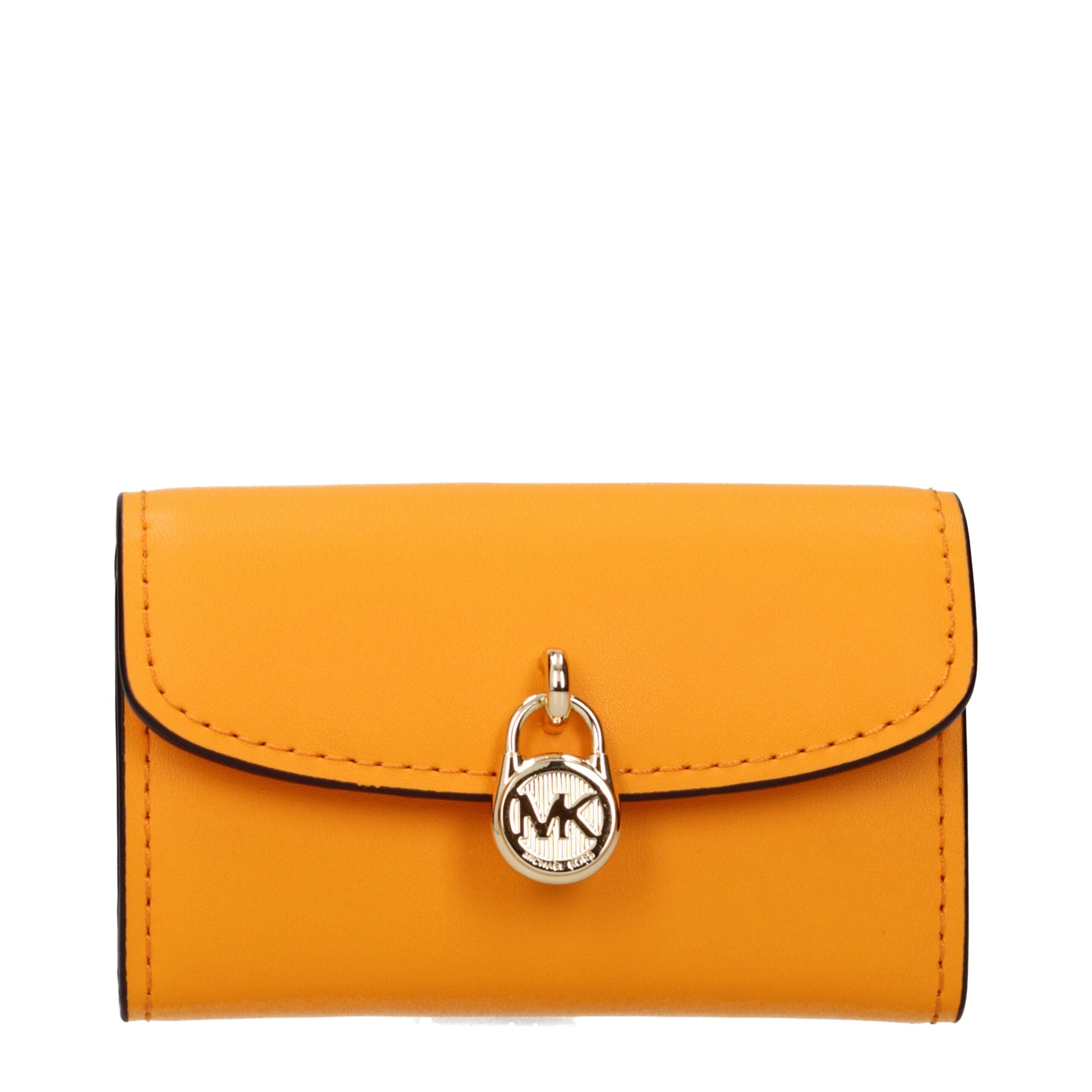 Michael Kors Orange-farbenes Lederportemonnaie