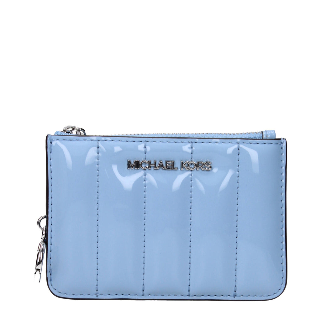 Michael Kors Hellblaues Lederportemonnaie