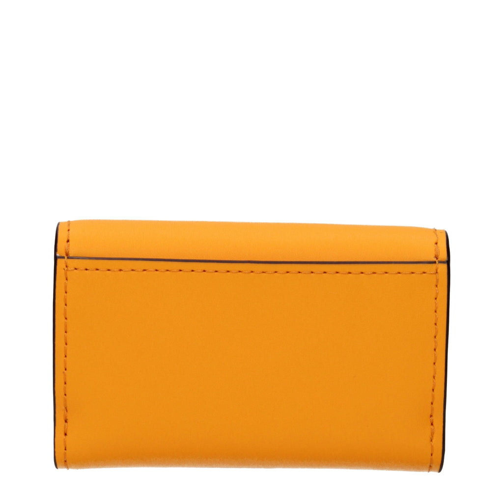 Michael Kors Orange-farbenes Lederportemonnaie