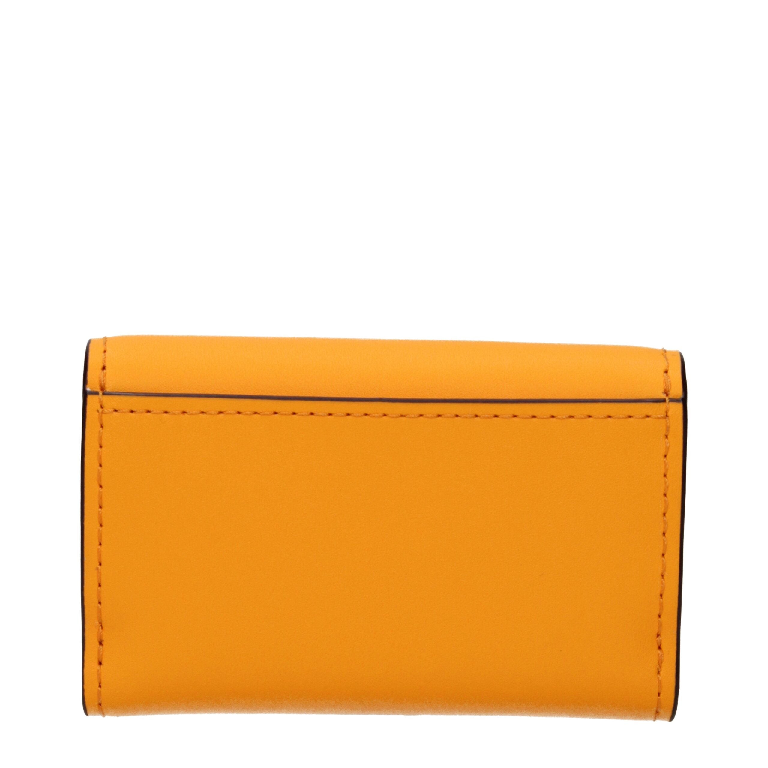Michael Kors Orange-farbenes Lederportemonnaie