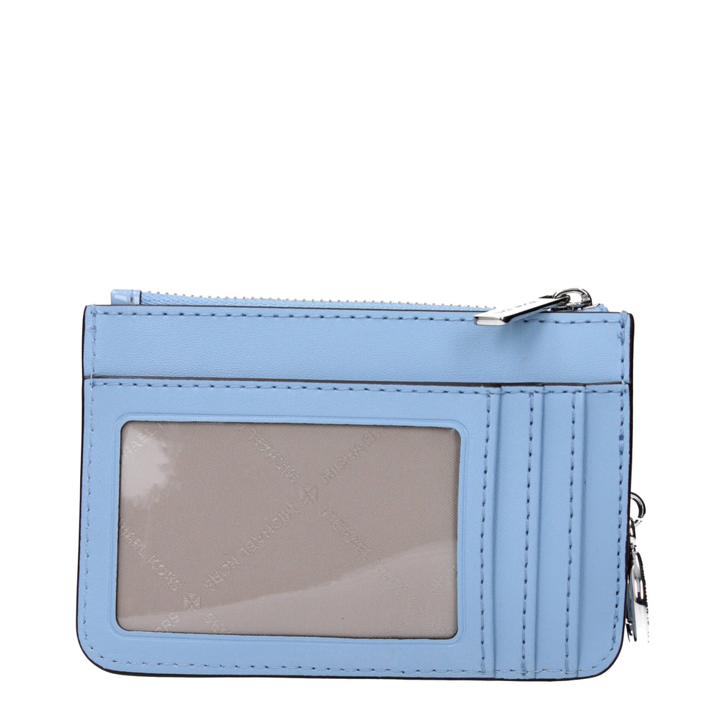 Michael Kors Hellblaues Lederportemonnaie
