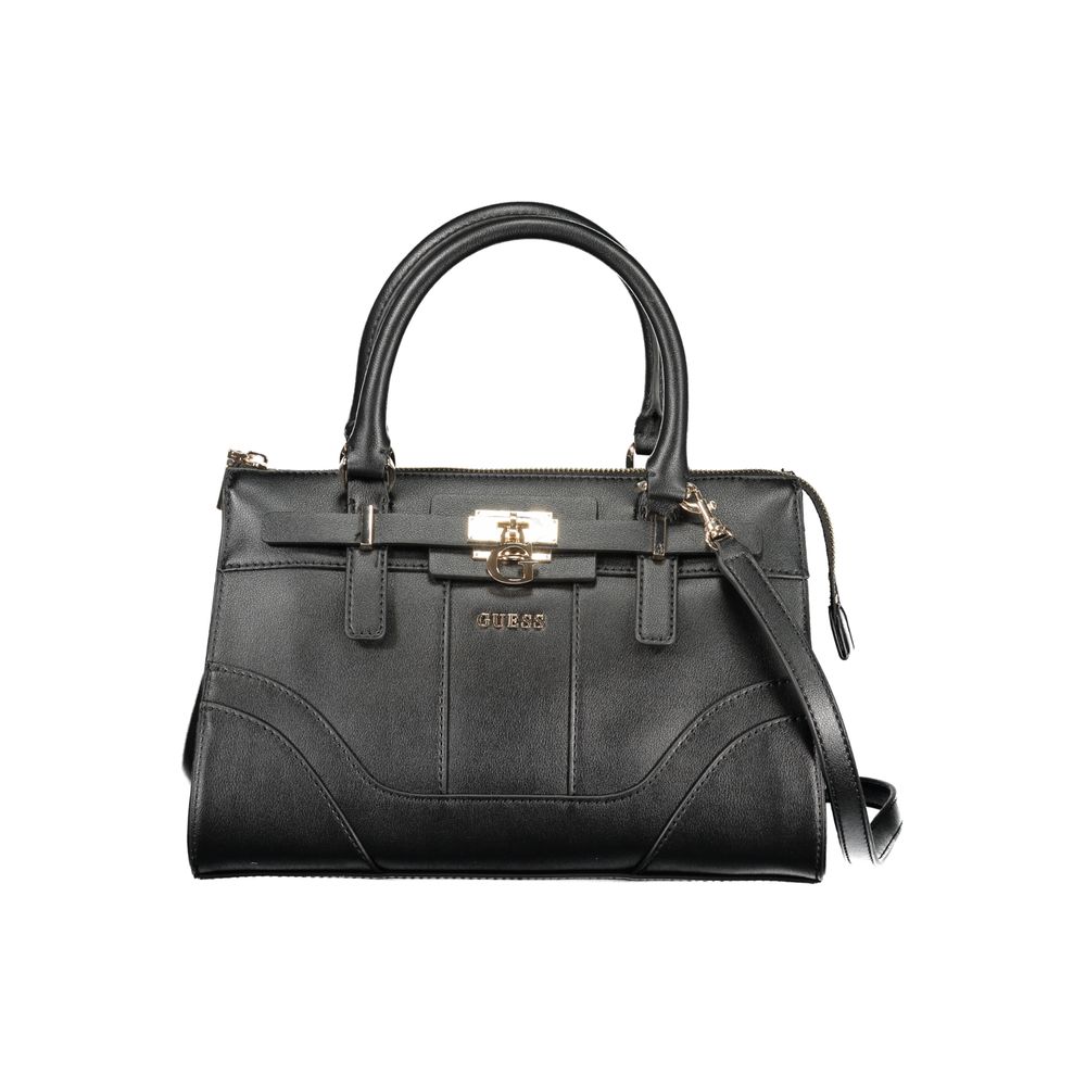 Guess Jeans Handtasche aus schwarzem Polyethylen
