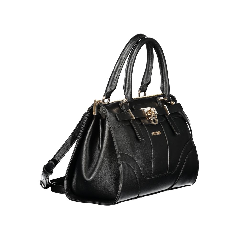 Guess Jeans Handtasche aus schwarzem Polyethylen