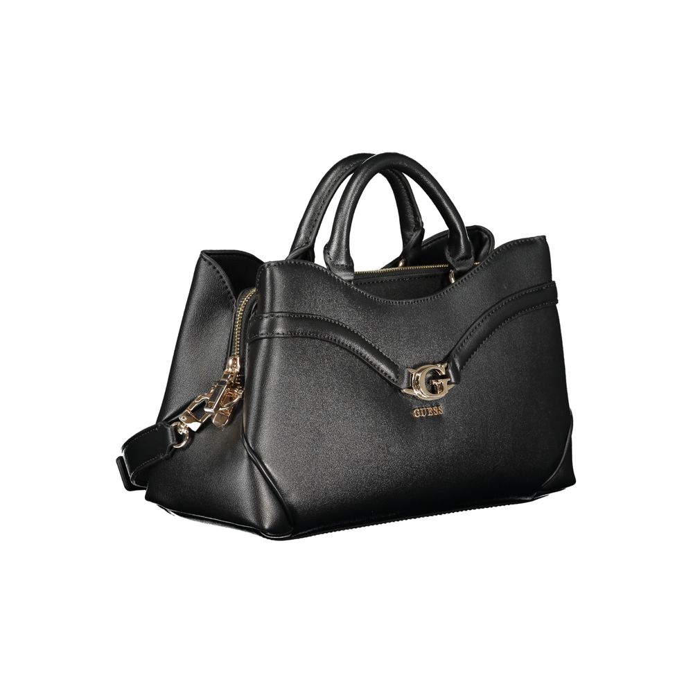 Guess Jeans Handtasche aus schwarzem Polyethylen