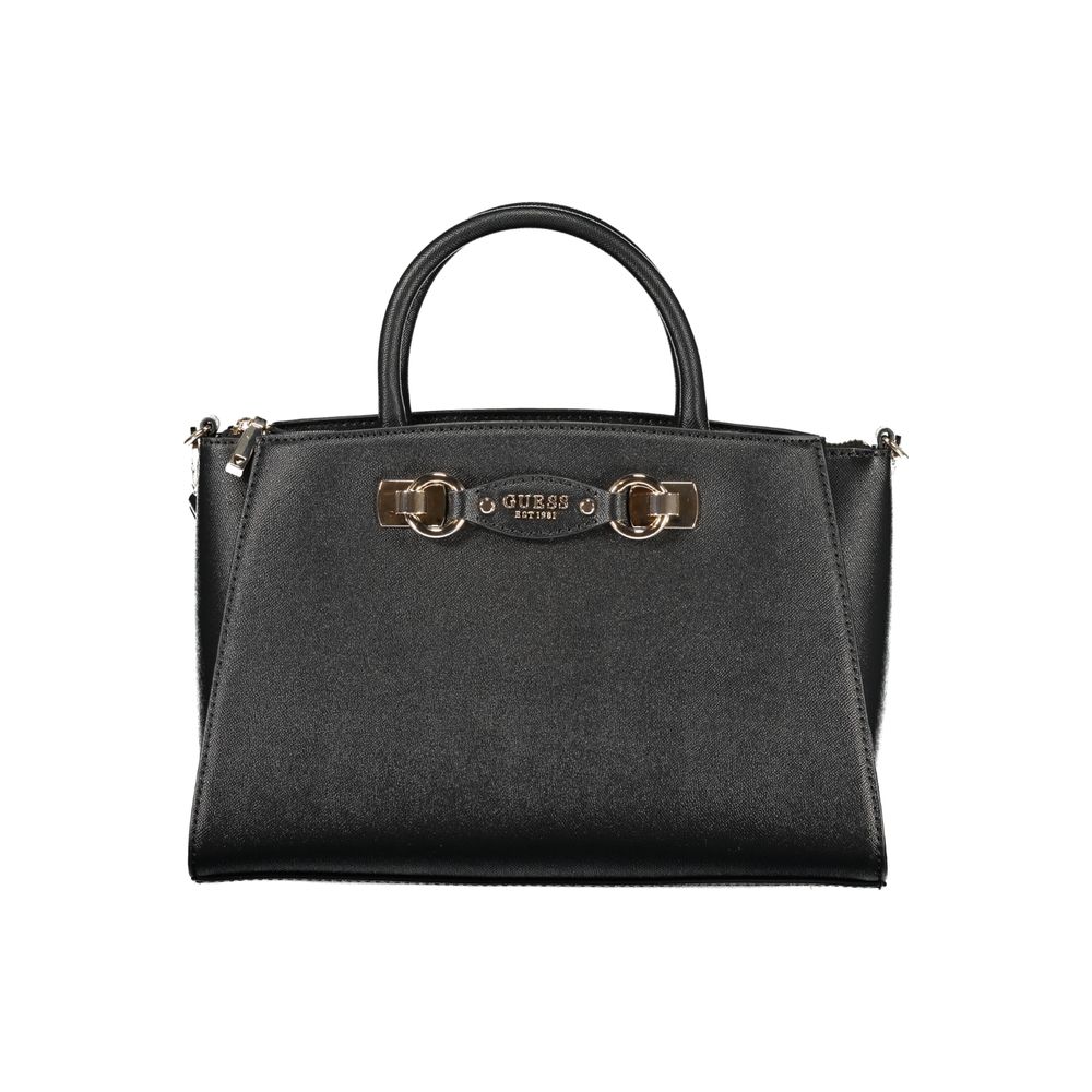Guess Jeans Handtasche aus schwarzem Polyethylen