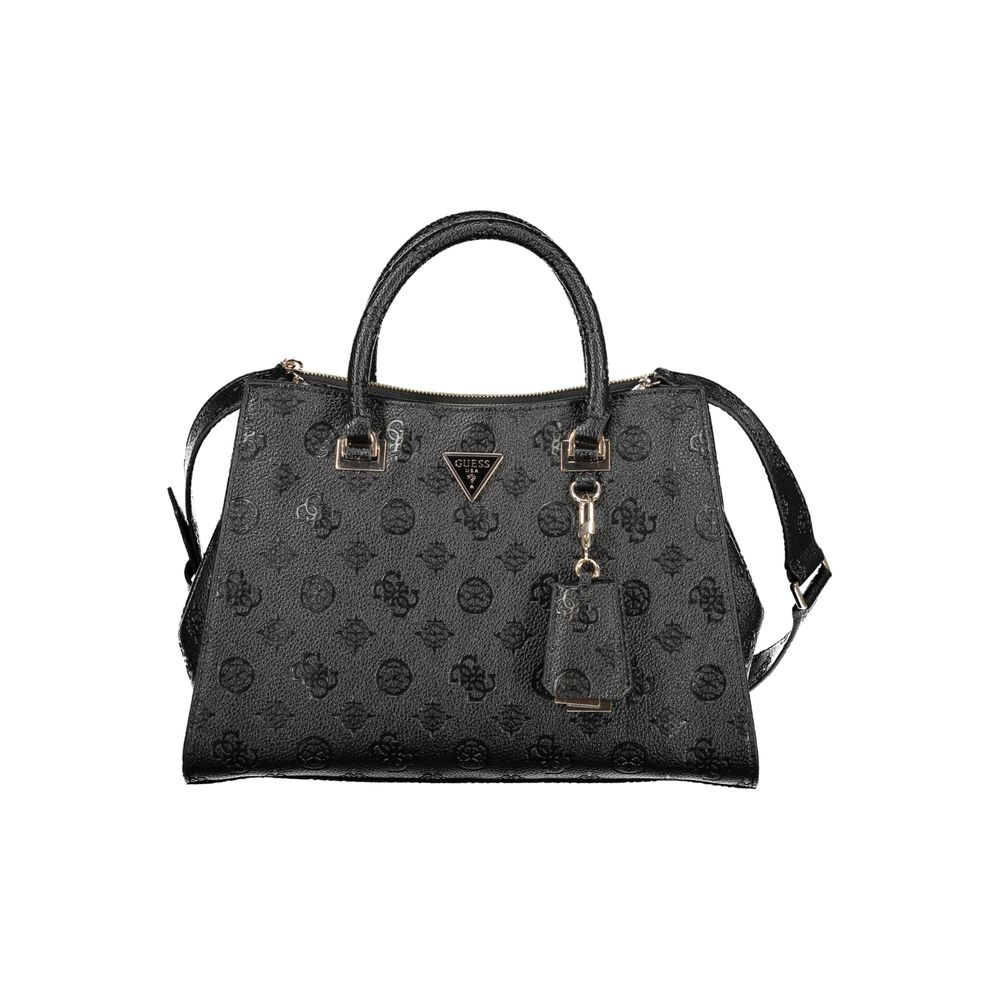 Guess Jeans Handtasche aus schwarzem Polyethylen