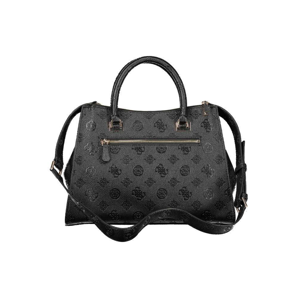 Guess Jeans Handtasche aus schwarzem Polyethylen