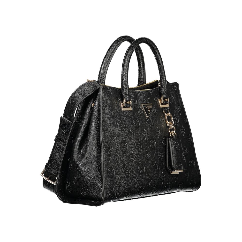 Guess Jeans Handtasche aus schwarzem Polyethylen