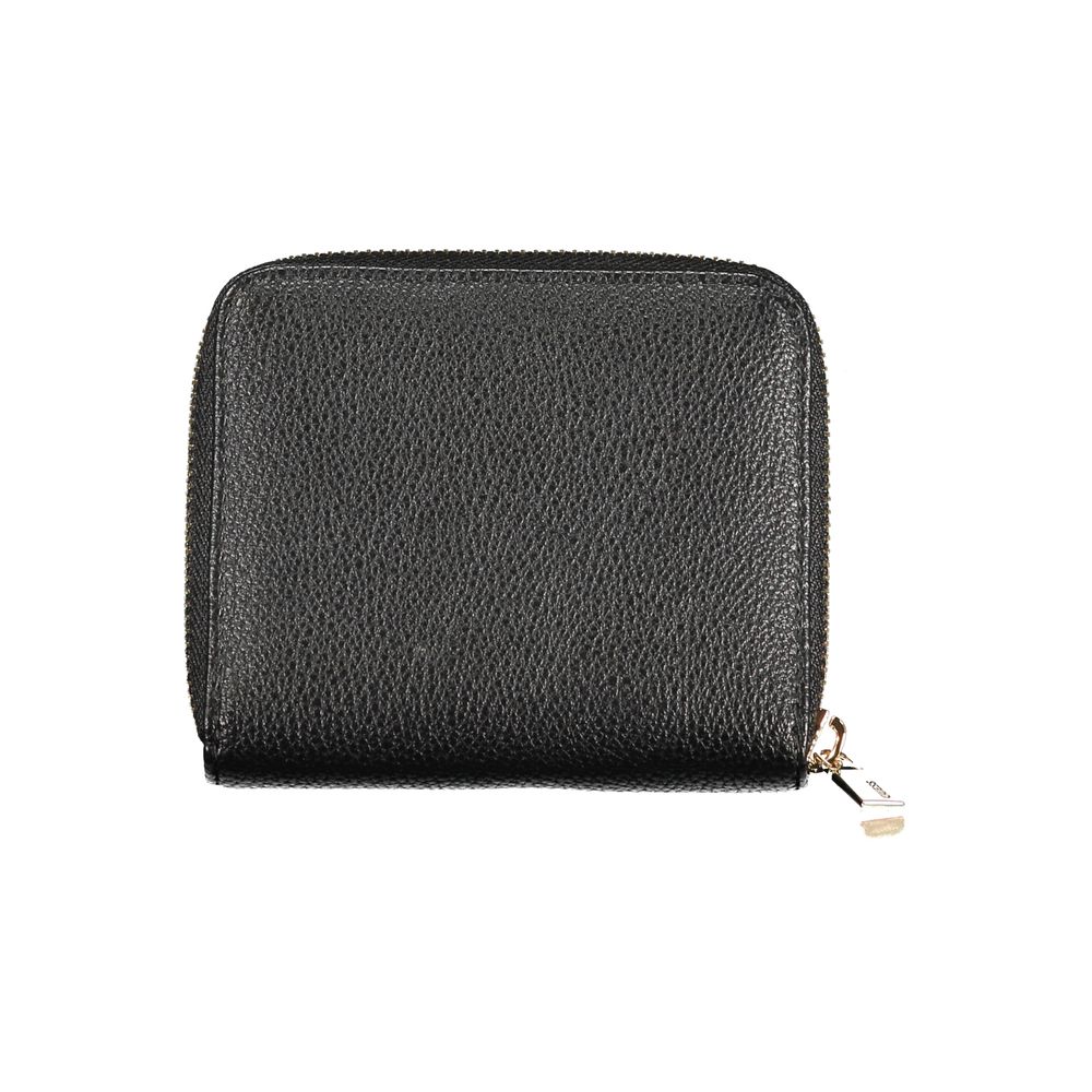 Guess Jeans Schwarzes Polyethylen-Portemonnaie