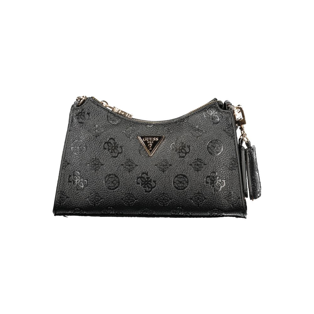 Guess Jeans Handtasche aus schwarzem Polyethylen