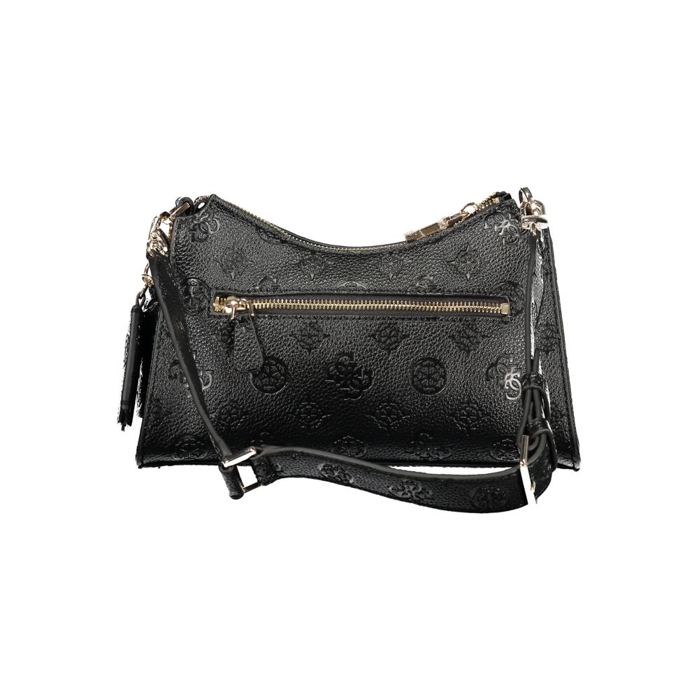 Guess Jeans Handtasche aus schwarzem Polyethylen