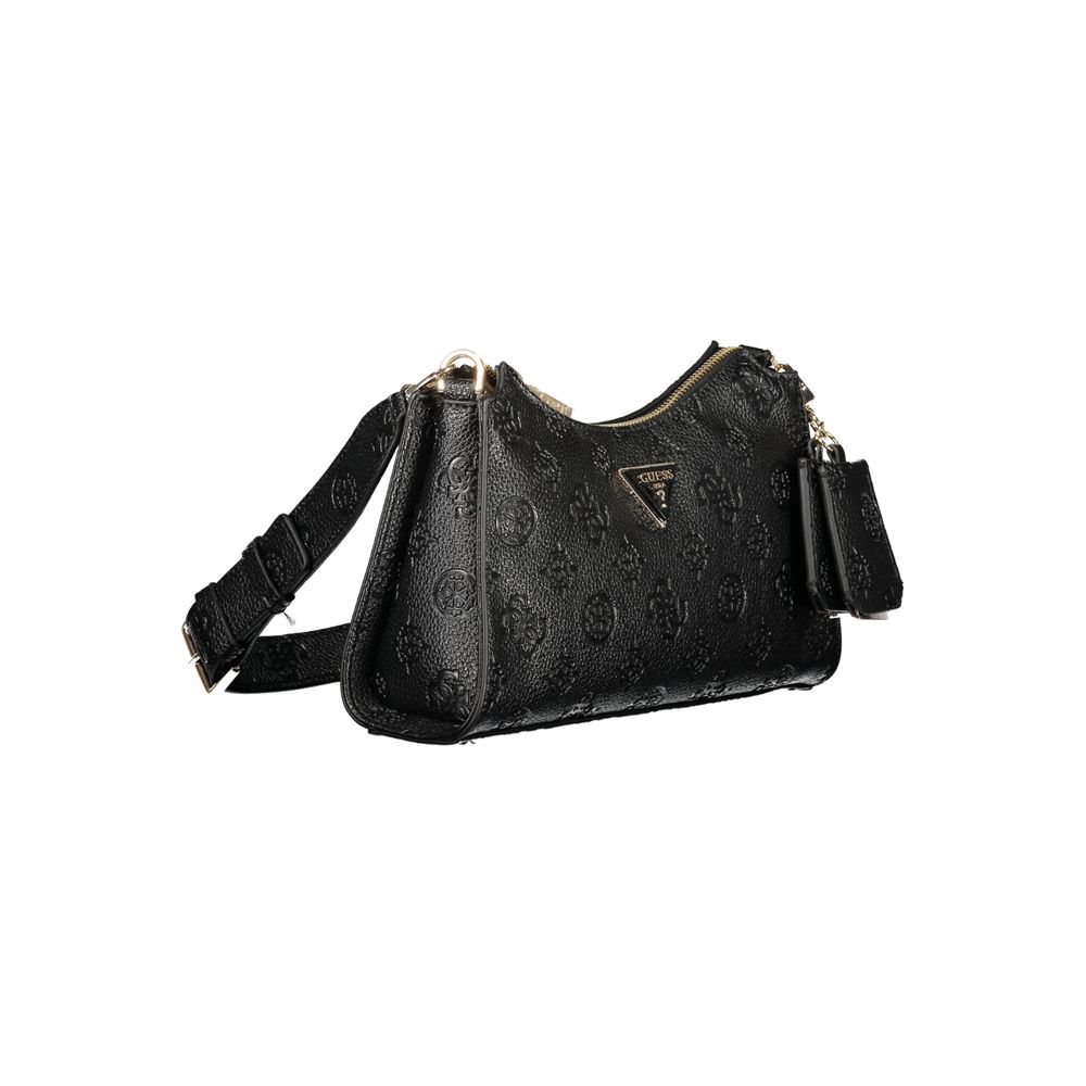 Guess Jeans Handtasche aus schwarzem Polyethylen