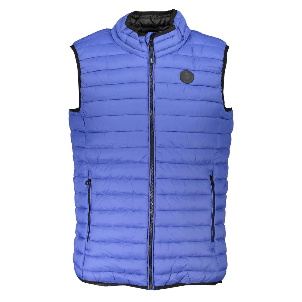 Gianmarco Venturi Ärmellose Jacke aus Polyamid in Blau
